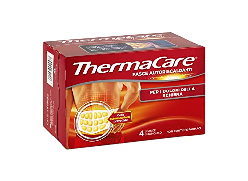 ThermaCare Espalda 4 bandas autocalentantes desechables de calor terapéutico...