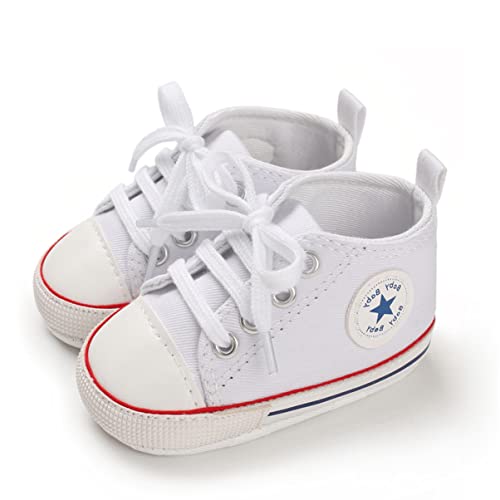 SIFANGPING Zapatos de Primeros Pasos niños Zapatos de Lona para niños Suela...