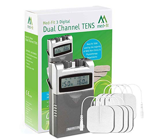Med-Fit 3 Electrostimulador Máquina TENS digital 2 canales. Alivio rápido y...